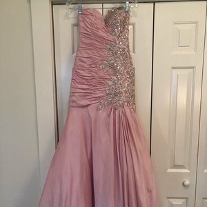 Pink mermaid pageant/prom dress